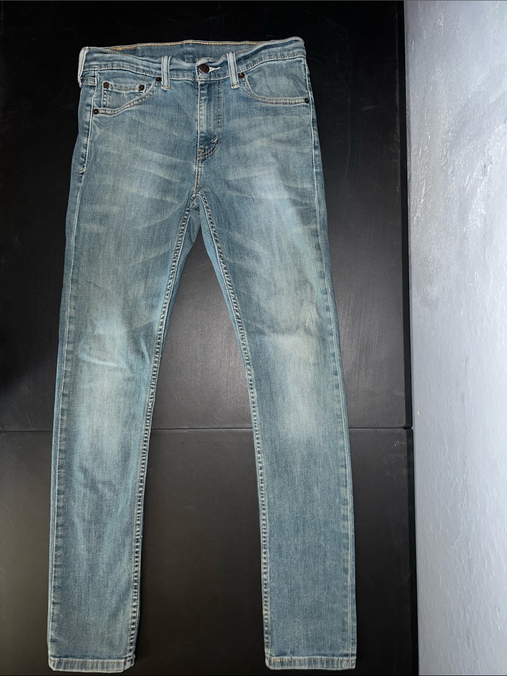 Levi's Men's Light Blue Skinny Jeans Size 30x32